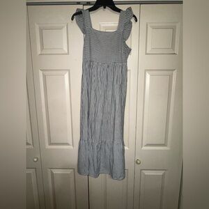 Universal Thread Blue and White Striped Dress